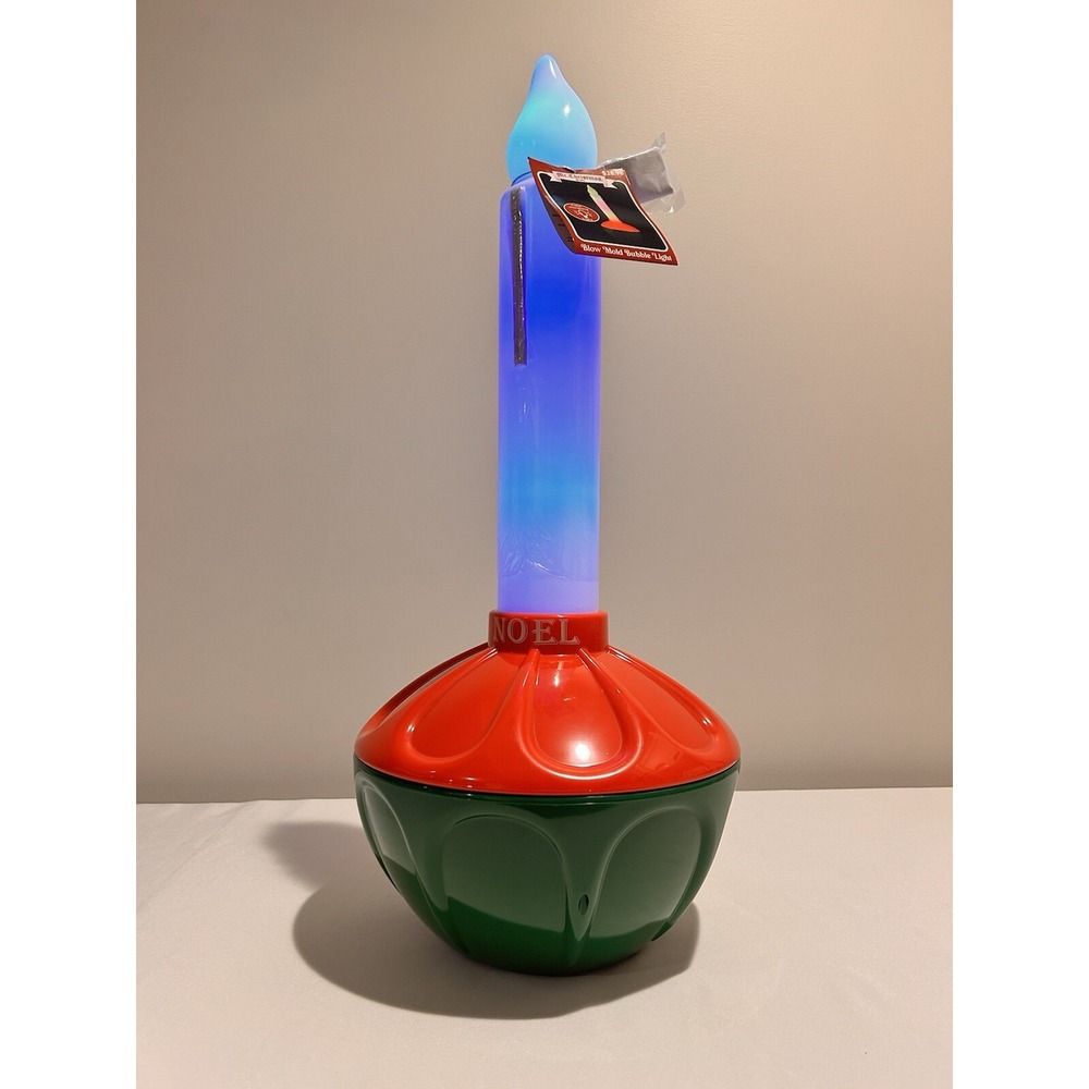 Mr. Christmas Bubble Light Blow Mold 24in Color Changing LED Battery Timer NEW